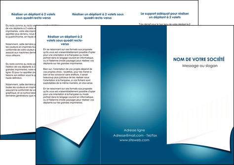 cree depliant 3 volets  6 pages  bleu fond  bleu couleurs froides MFLUOO64262