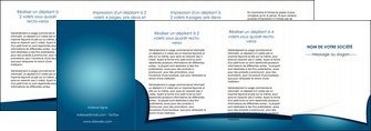 exemple depliant 4 volets  8 pages  bleu fond  bleu couleurs froides MFLUOO64286
