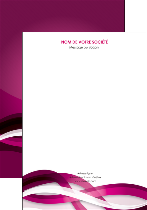 personnaliser maquette affiche violet violet fonce couleur MFLUOO64520