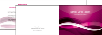 creation graphique en ligne depliant 2 volets  4 pages  violet violet fonce couleur MFLUOO64532