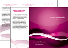 creation graphique en ligne depliant 3 volets  6 pages  violet violet fonce couleur MFLUOO64540