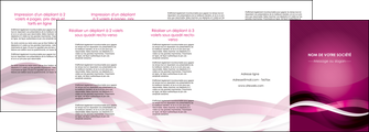maquette en ligne a personnaliser depliant 4 volets  8 pages  violet violet fonce couleur MFLUOO64558