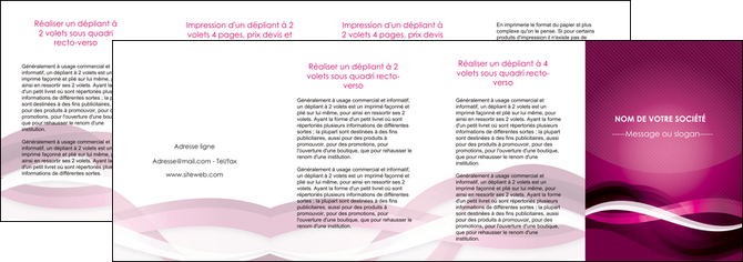 modele depliant 4 volets  8 pages  violet violet fonce couleur MFLUOO64564