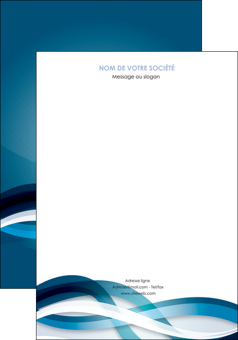 creer modele en ligne affiche web design bleu fond bleu couleurs froides MIDLU64686