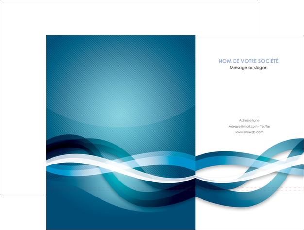 creation graphique en ligne pochette a rabat web design bleu fond bleu couleurs froides MIDLU64694