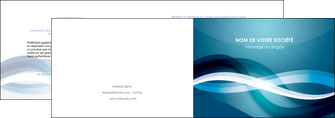 personnaliser maquette depliant 2 volets  4 pages  web design bleu fond bleu couleurs froides MIDLU64696