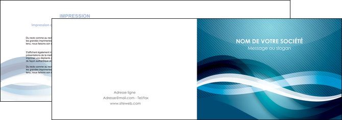 exemple depliant 2 volets  4 pages  web design bleu fond bleu couleurs froides MIDLU64698