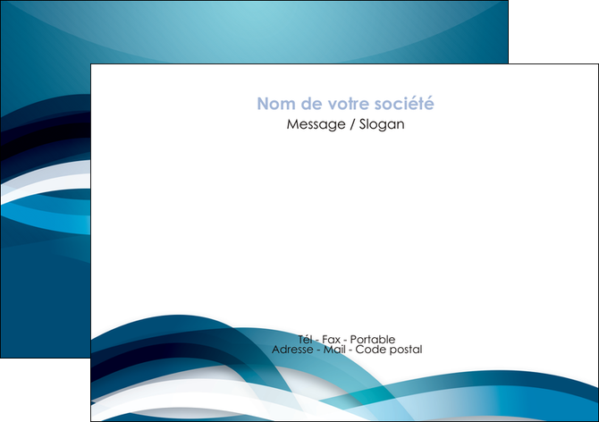 maquette en ligne a personnaliser flyers web design bleu fond bleu couleurs froides MIDLU64704