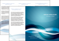 creer modele en ligne depliant 3 volets  6 pages  web design bleu fond bleu couleurs froides MIDLU64706