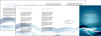 maquette en ligne a personnaliser depliant 4 volets  8 pages  web design bleu fond bleu couleurs froides MIDLU64724
