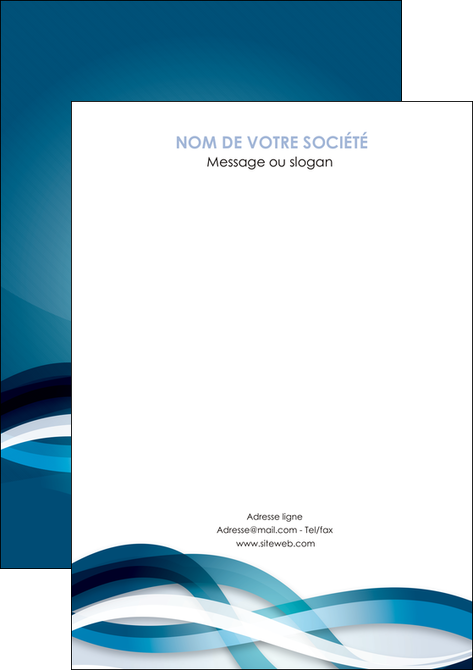 creer modele en ligne flyers web design bleu fond bleu couleurs froides MIDLU64726