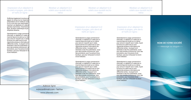 faire depliant 4 volets  8 pages  web design bleu fond bleu couleurs froides MIDLU64728