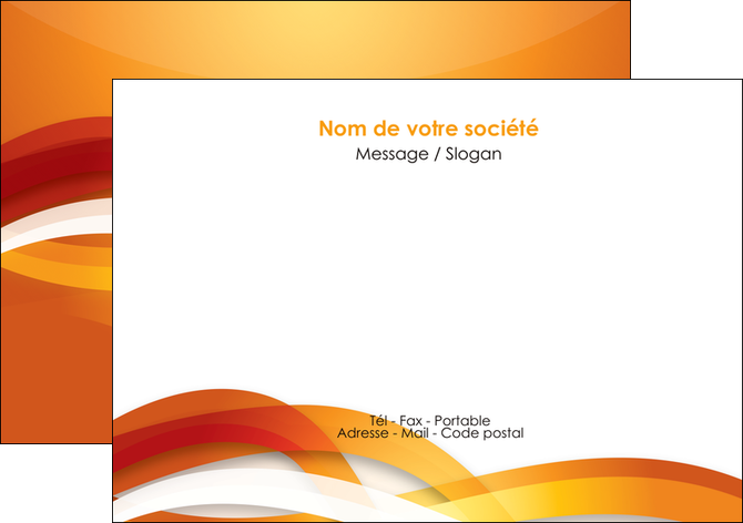 personnaliser modele de flyers orange colore couleur MLGI64826