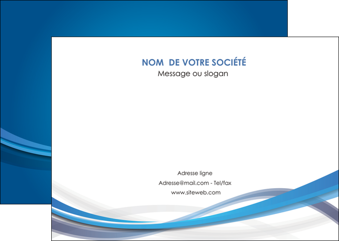 impression flyers bleu fond bleu pastel MFLUOO66694
