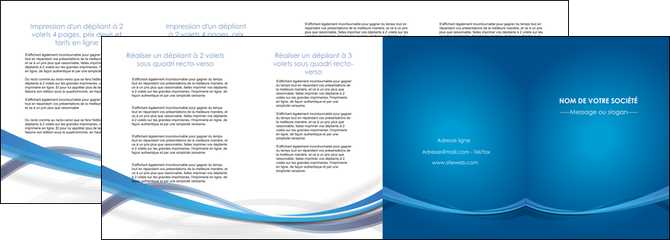imprimerie depliant 4 volets  8 pages  bleu fond bleu pastel MFLUOO66710