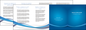 imprimerie depliant 4 volets  8 pages  bleu fond bleu pastel MFLUOO66710
