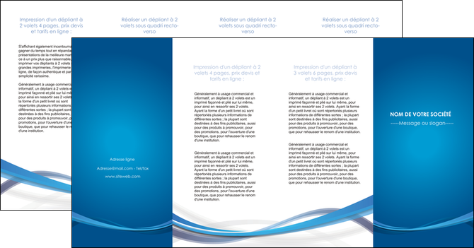 realiser depliant 4 volets  8 pages  bleu fond bleu pastel MFLUOO66714