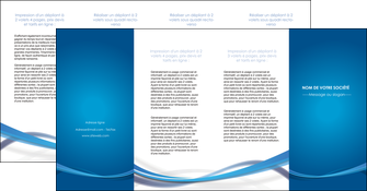 realiser depliant 4 volets  8 pages  bleu fond bleu pastel MFLUOO66714