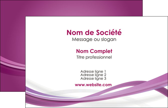 modele en ligne carte de visite violet violette abstrait MIFCH66938
