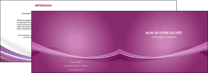 personnaliser modele de depliant 2 volets  4 pages  violet violette abstrait MFLUOO66954