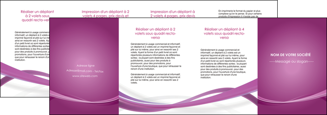 modele depliant 4 volets  8 pages  violet violette abstrait MFLUOO66988