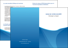 cree depliant 2 volets  4 pages  bleu bleu pastel couleur froide MFLUOO67272