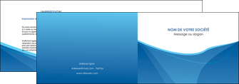 exemple depliant 2 volets  4 pages  bleu bleu pastel couleur froide MFLUOO67282