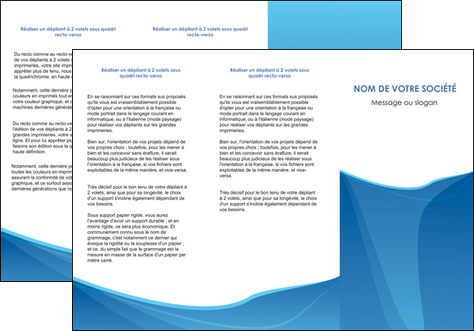 creer modele en ligne depliant 3 volets  6 pages  bleu bleu pastel couleur froide MFLUOO67292
