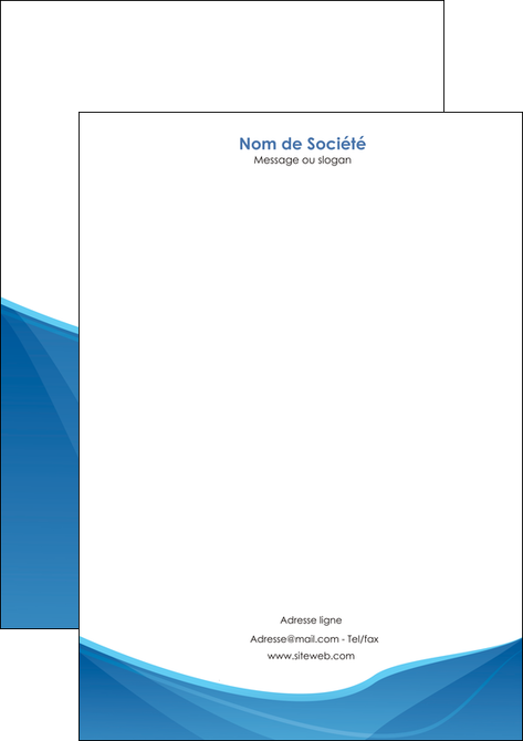 faire modele a imprimer tete de lettre bleu bleu pastel couleur froide MFLUOO67298