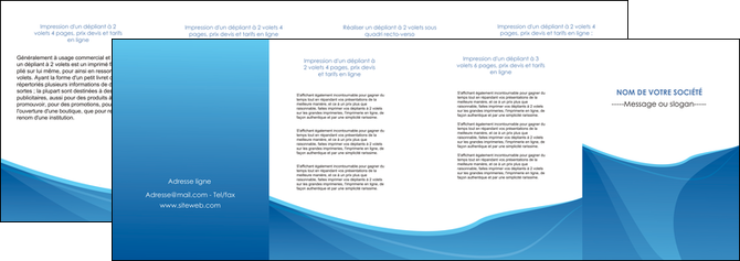 faire modele a imprimer depliant 4 volets  8 pages  bleu bleu pastel couleur froide MFLUOO67308