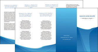 personnaliser modele de depliant 4 volets  8 pages  bleu bleu pastel couleur froide MFLUOO67312