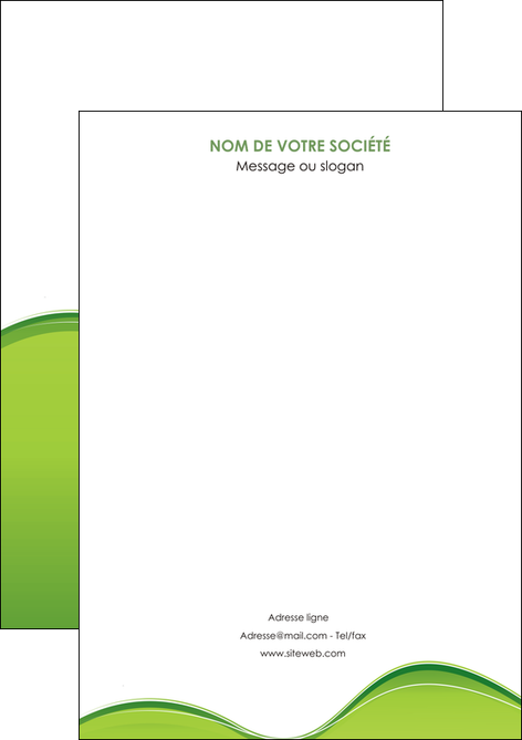 maquette en ligne a personnaliser flyers espaces verts vert vert pastel couleur pastel MFLUOO68016