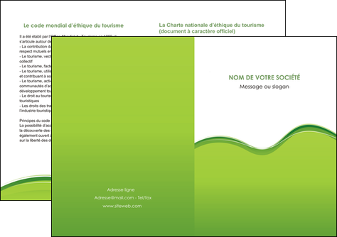 modele depliant 2 volets  4 pages  espaces verts vert vert pastel couleur pastel MFLUOO68054