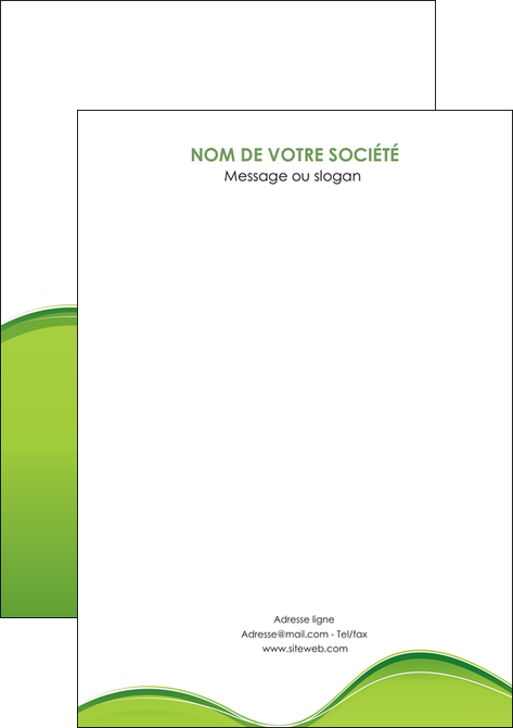 personnaliser modele de flyers espaces verts vert vert pastel couleur pastel MFLUOO68060