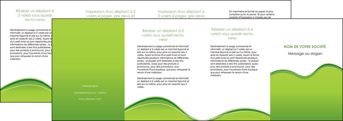 exemple depliant 4 volets  8 pages  espaces verts vert vert pastel couleur pastel MFLUOO68064