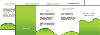 exemple depliant 4 volets  8 pages  espaces verts vert vert pastel couleur pastel MFLUOO68064