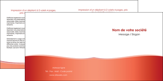 imprimerie depliant 2 volets  4 pages  rouge couleurs chaudes fond  colore MFLUOO68366