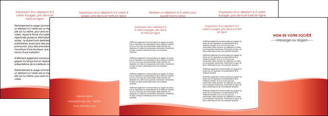 personnaliser maquette depliant 4 volets  8 pages  rouge couleurs chaudes fond  colore MFLUOO68378
