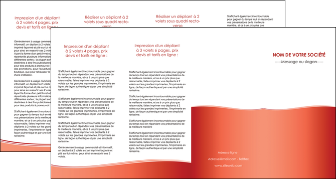 cree depliant 4 volets  8 pages  rouge couleurs chaudes fond  colore MFLUOO68382