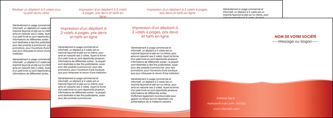 realiser depliant 4 volets  8 pages  rouge couleurs chaudes fond  colore MFLUOO68384