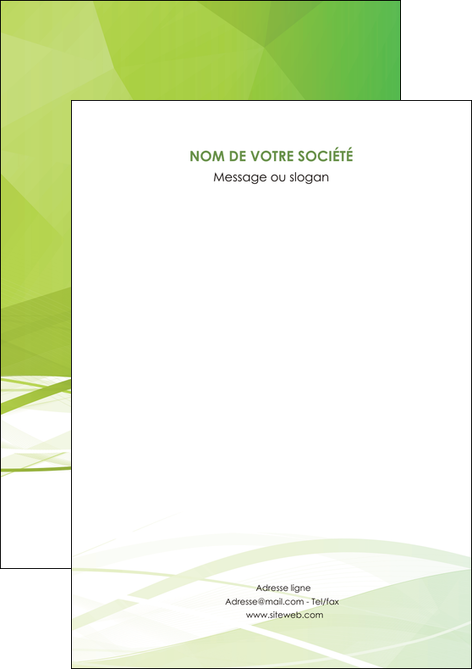 maquette en ligne a personnaliser flyers espaces verts vert vert pastel couleur pastel MFLUOO68554