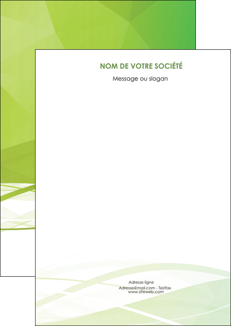 personnaliser maquette flyers espaces verts vert vert pastel couleur pastel MFLUOO68556