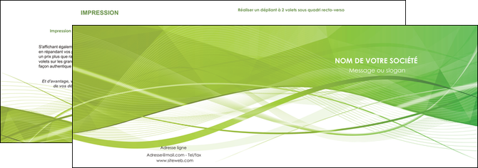 creation graphique en ligne depliant 2 volets  4 pages  espaces verts vert vert pastel couleur pastel MFLUOO68568