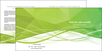 creer modele en ligne depliant 2 volets  4 pages  espaces verts vert vert pastel couleur pastel MFLUOO68582