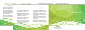 creer modele en ligne depliant 4 volets  8 pages  espaces verts vert vert pastel couleur pastel MFLUOO68596