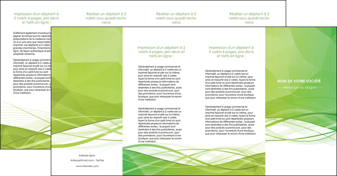 creer modele en ligne depliant 4 volets  8 pages  espaces verts vert vert pastel couleur pastel MFLUOO68600