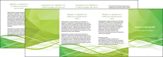 creer modele en ligne depliant 4 volets  8 pages  espaces verts vert vert pastel couleur pastel MFLUOO68602