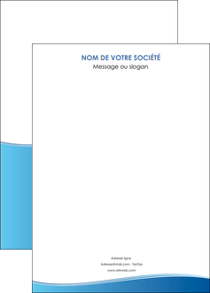 imprimer affiche bleu bleu pastel fond pastel MIFBE68658