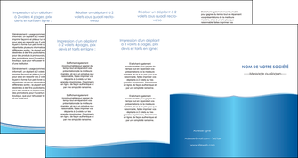 faire depliant 4 volets  8 pages  bleu bleu pastel fond pastel MIFBE68660