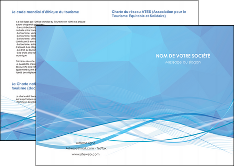 modele en ligne depliant 2 volets  4 pages  bleu bleu pastel fond bleu pastel MFLUOO68932